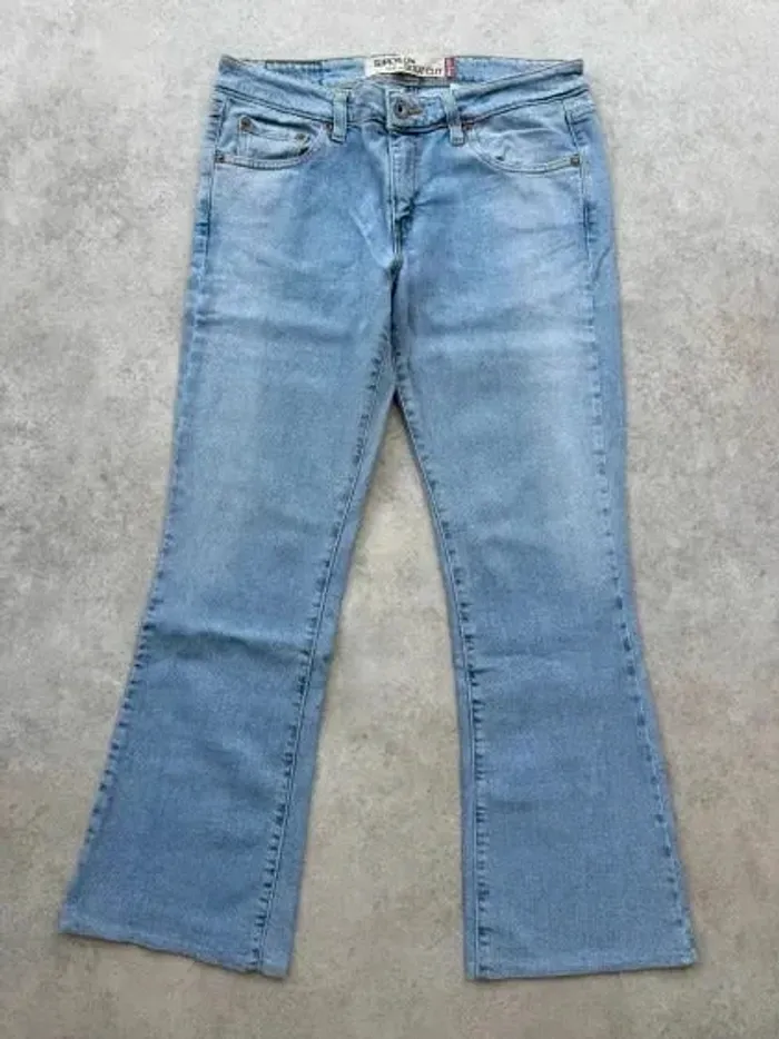 Jeans Levi's 518 W32 FR42 coupe patte d'eph évasé bleu Femme Women pan547b - photo numéro 2