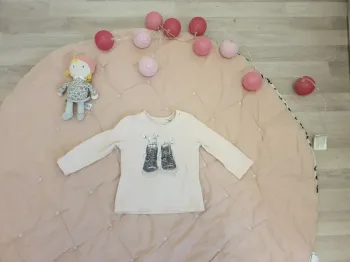 Tshirt rose IKKS 12m 74cm