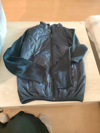 Veste bi matière pull doudoune 12 ans