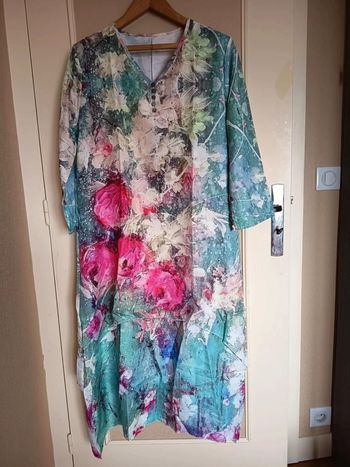Robe longue. Été. Grande taille.