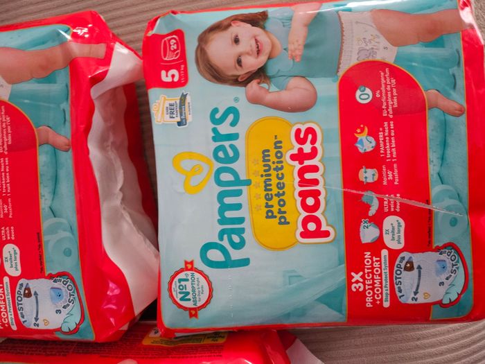 Lot de 3 packs de couches pampers premium protection pant taille 5 - photo numéro 2