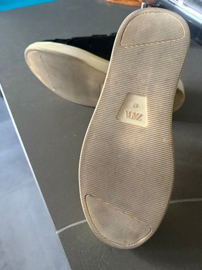 Chaussures Hommes à scratch Zara noir - photo numéro 5