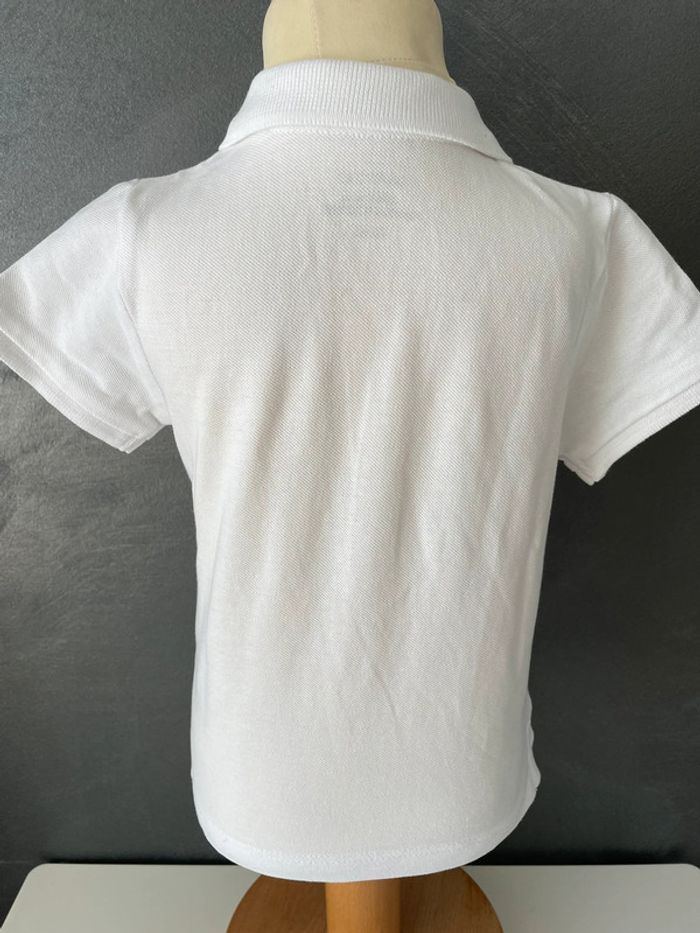 Polo blanc manche courte bebe - photo numéro 2