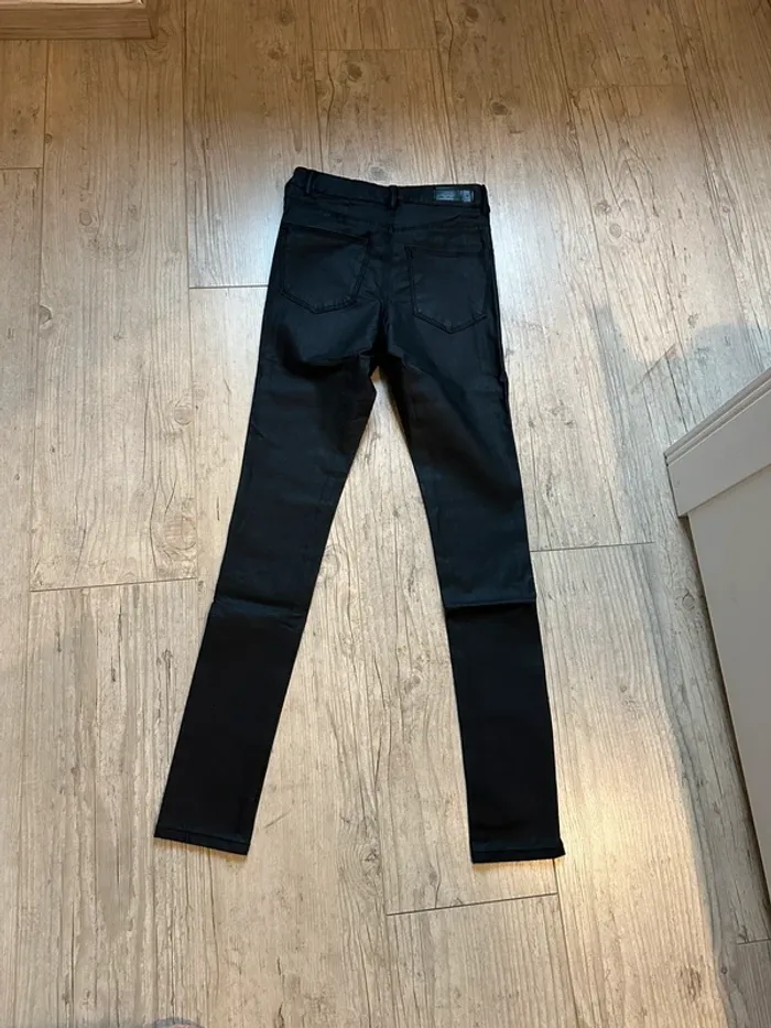 Pantalon skinny noir only taille xs enduit - photo numéro 2