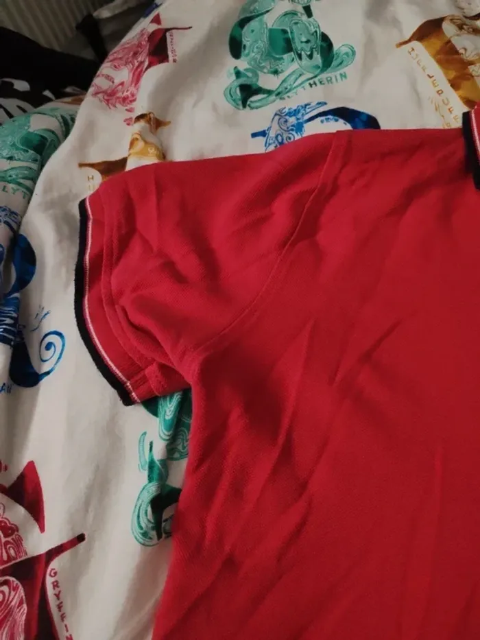 Polo rose manches courtes taille M - photo numéro 3