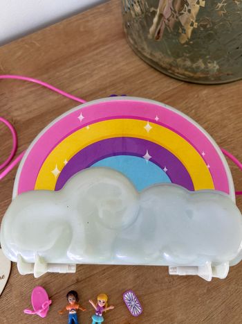 Sac nuage arc en ciel coffret Polly Pocket