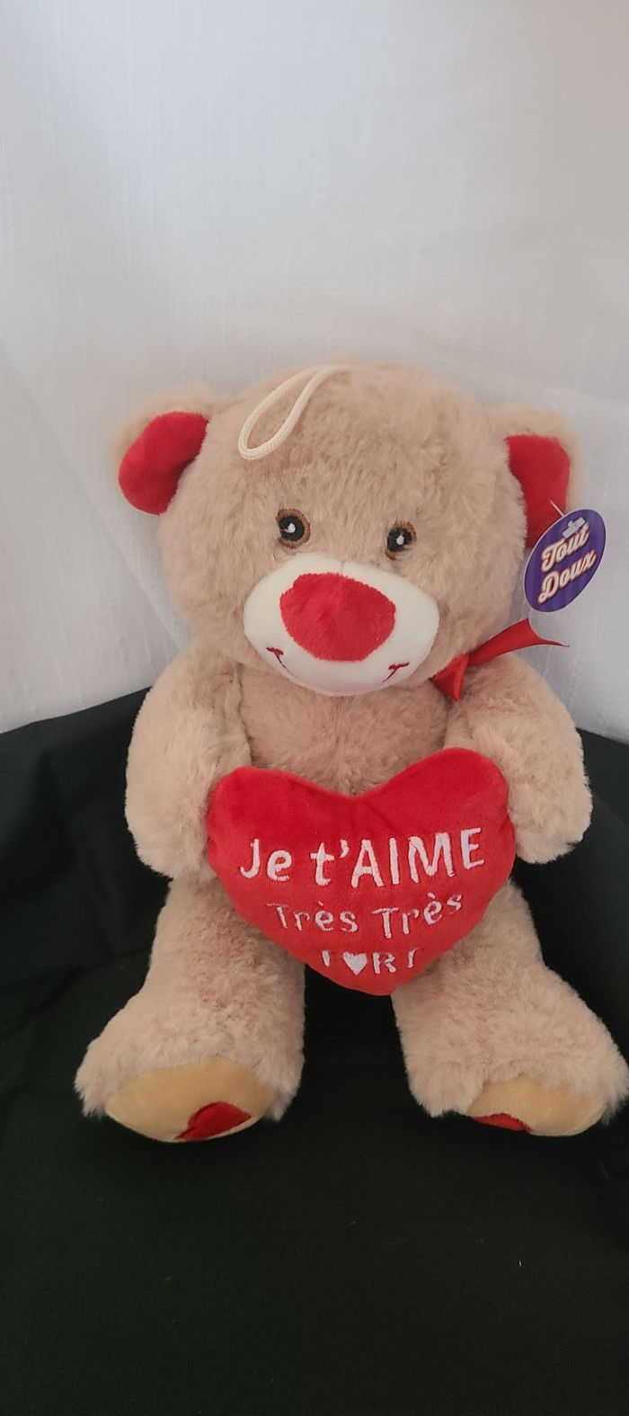 Ourson je t'aime neuf doudou