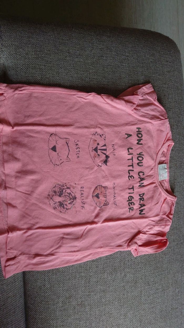 Tee shirt tigre Zara - photo numéro 2