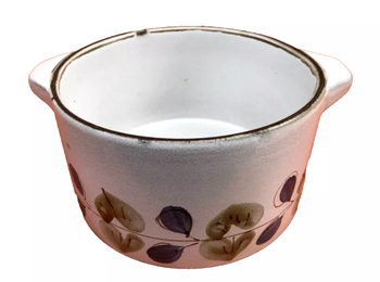 Saladier à oreilles Faïence de Niderviller (Moselle) Manufacture France Collection " Prunes "