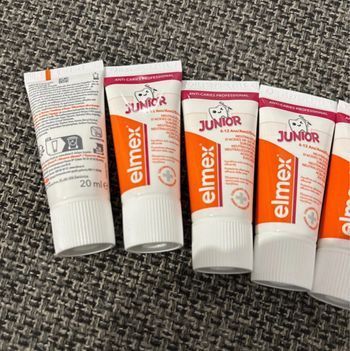 Lot de dentifrice, enfants junior elmex 6-12ans