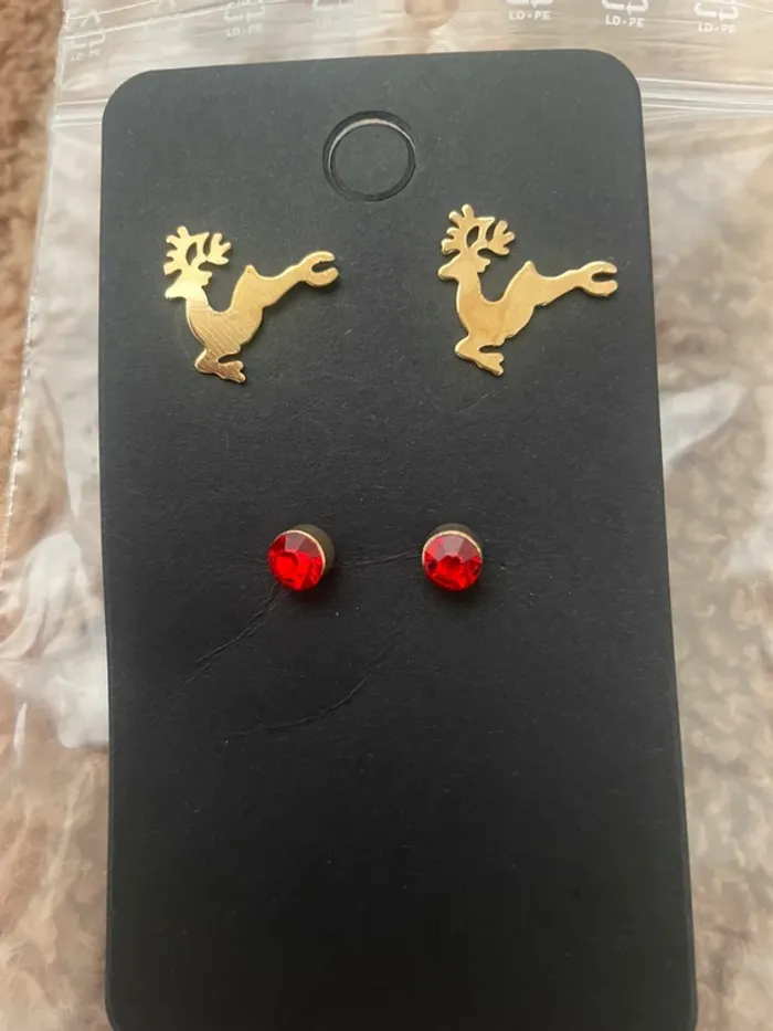 2 paires de Boucles d’oreilles noel - photo numéro 2