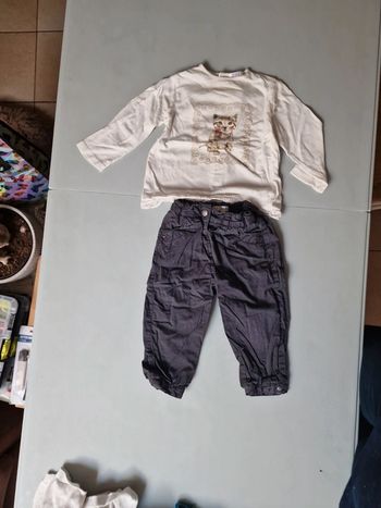 Ensemble  pantalon + tee-shirt manches longues