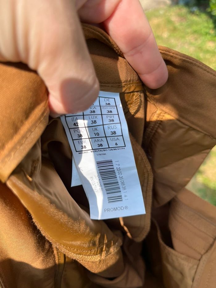 Pantalon carotte/costume camel - photo numéro 4