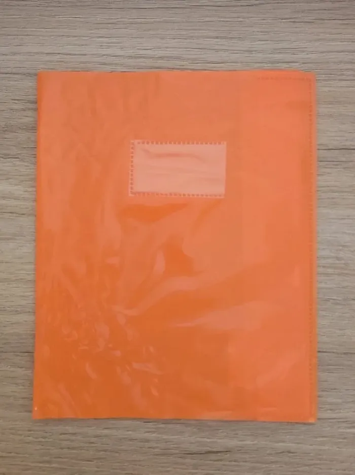 Lot 4 protège-cahier orange rouge bleu vert / Viquel - 17x22cm - photo numéro 2