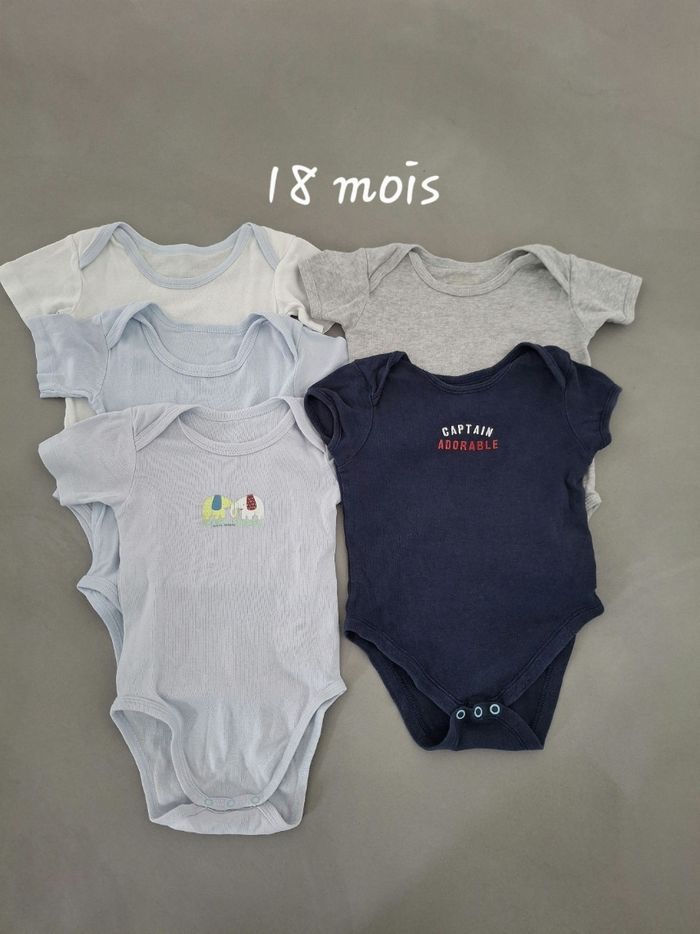 Lot de 5 bodies 18M