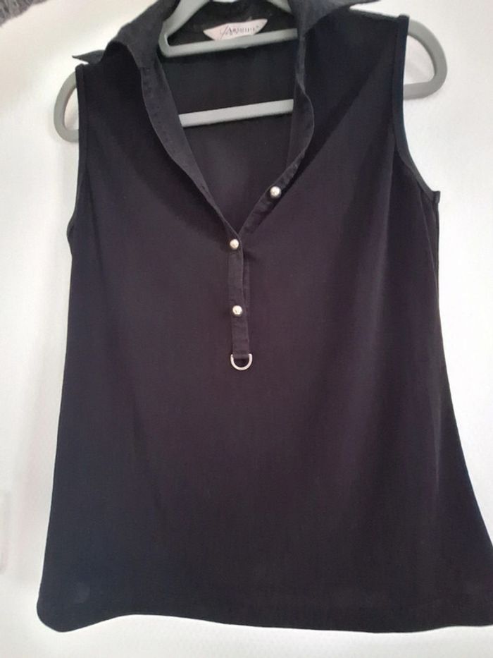 Top noir 36 très belle qualité - photo numéro 4