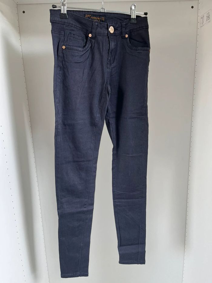 Jean skinny bleu marine
