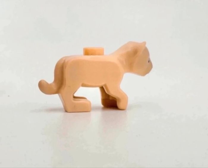 Lego Animaux City : Lionceau couleur beige (Tan) - NEUF - photo numéro 9