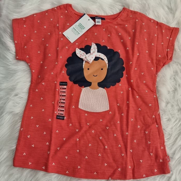 NEUF (non porté) 🏷😍🤩tee shirt mc 8ans Fille 😍🤩🏷