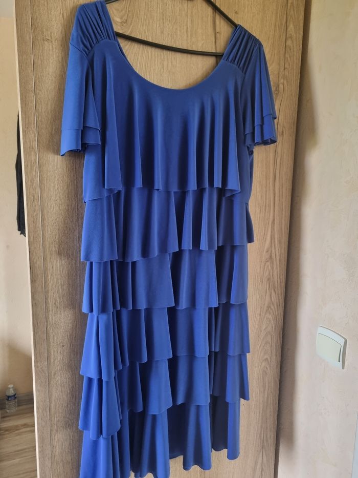 Robe tunique bleu électrique