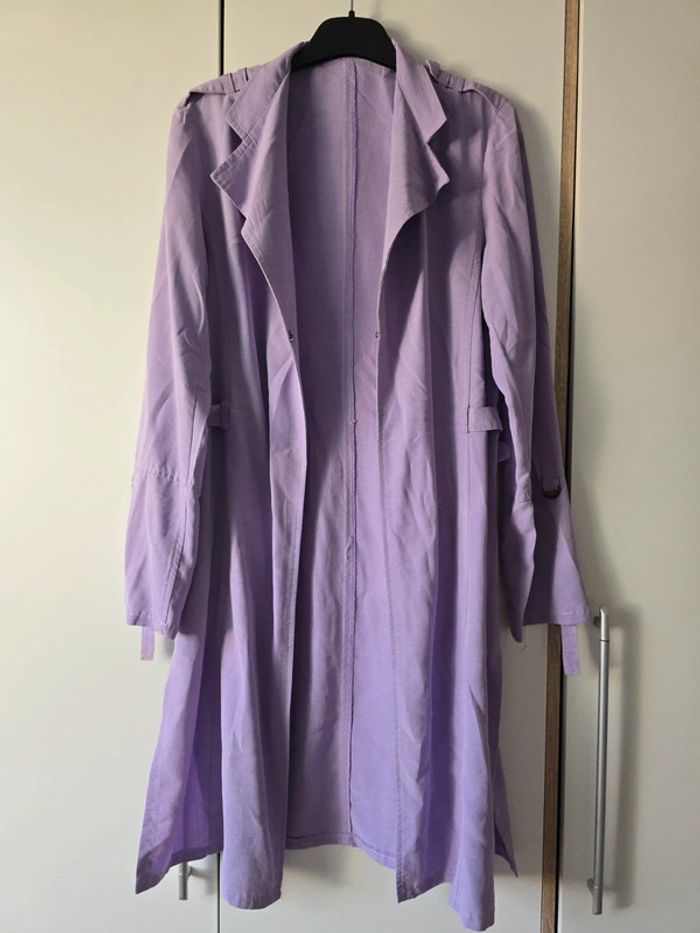 Trench vintage lilas - photo numéro 2