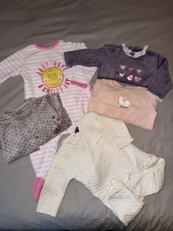 Lot 5 pyjama chaud 3 6 mois