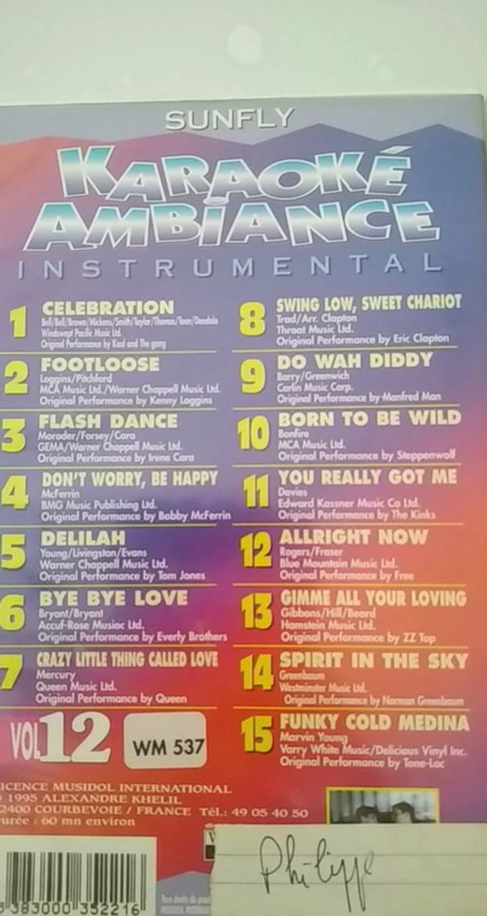 Lot de deux cassettes VHS karaoké - photo numéro 2