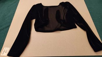 Boléro velours noir 4 ans