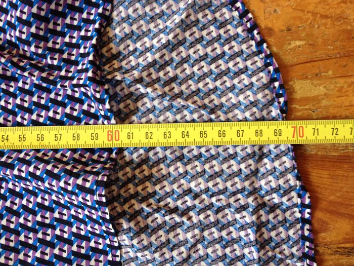 Blouse fluide à motifs - manches longues - taille L - look féminin - photo numéro 6