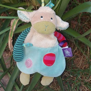 Doudou plat mouton collection Les jolis pas beaux