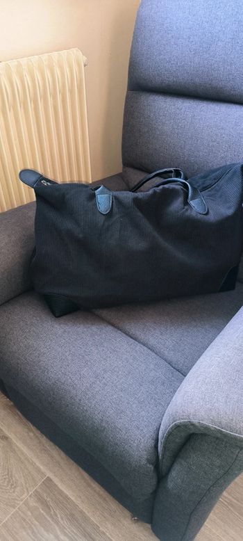 Grand Sac fourre-tout très tendance noire velour