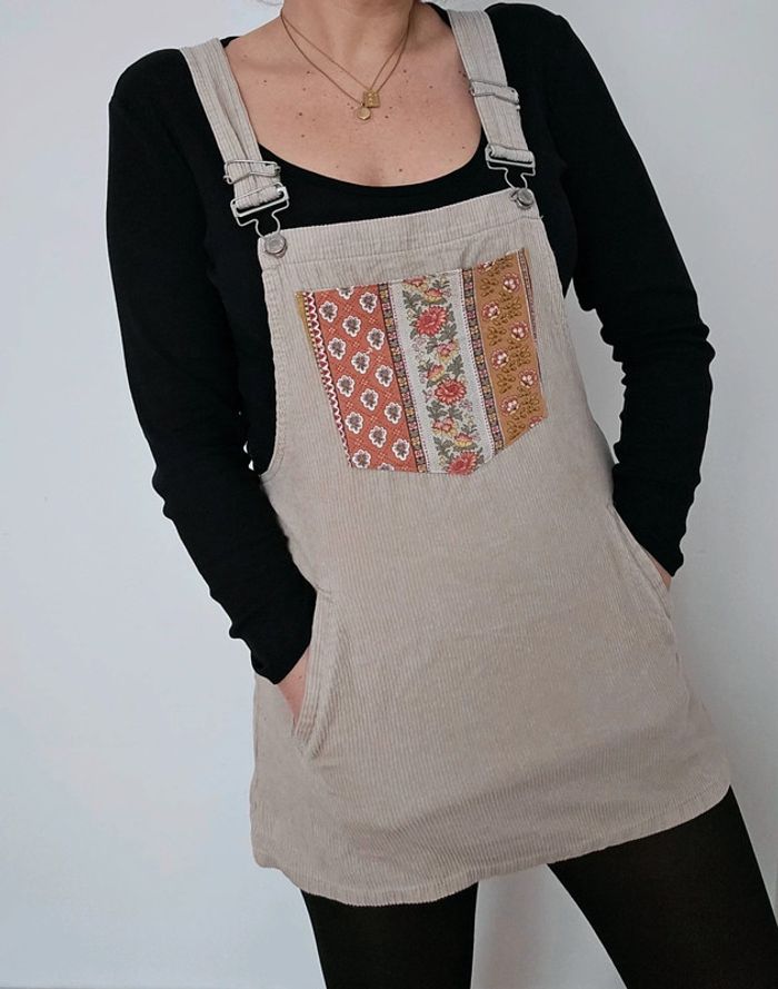 Robe salopette upcyclée - photo numéro 2