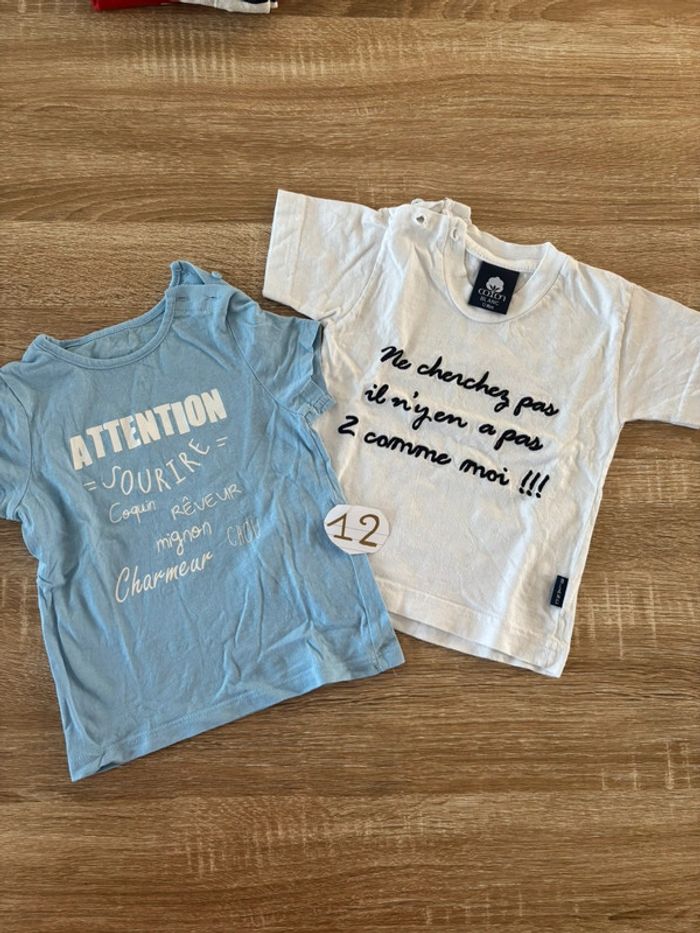 T-shirt manche courte 12 mois