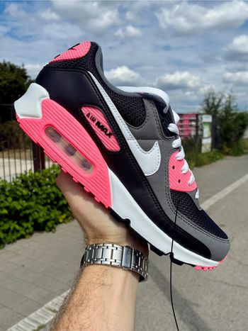 Baskets Nike air Max 90 rose noir Sunset pointure 42