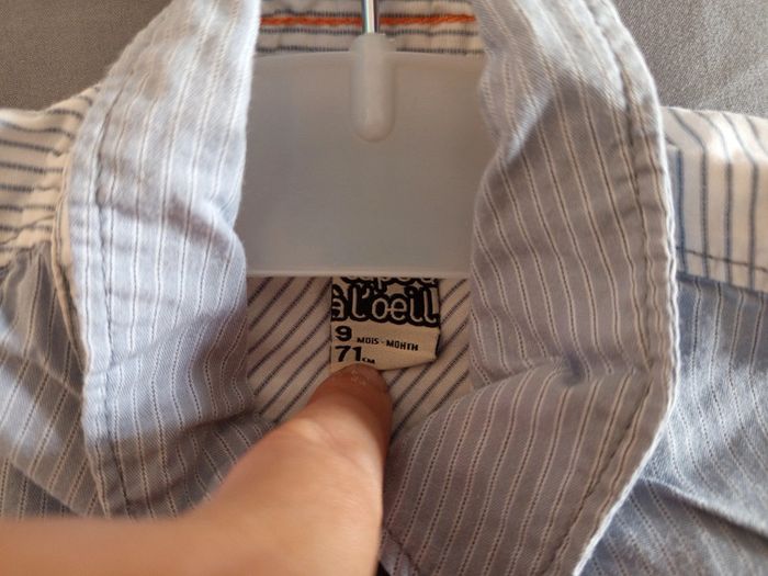 Lot chemises 9 mois - photo numéro 3