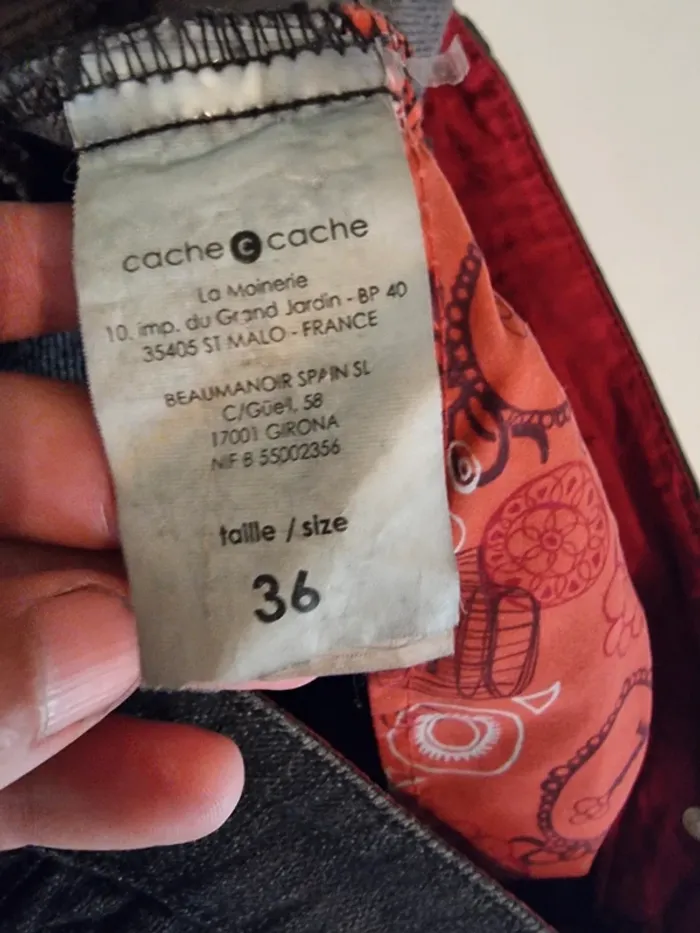 Mini-Jupe en jean Cache Cache - photo numéro 4