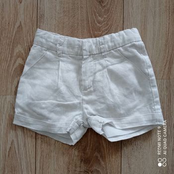 Short blanc irisé 3ans