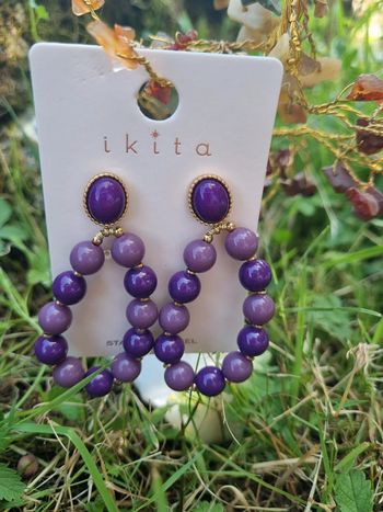Boucle doreille Ikita Violette