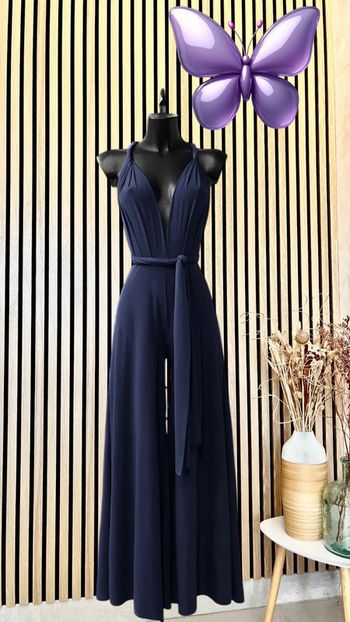 Combi couleur marine dos nu positions multiples