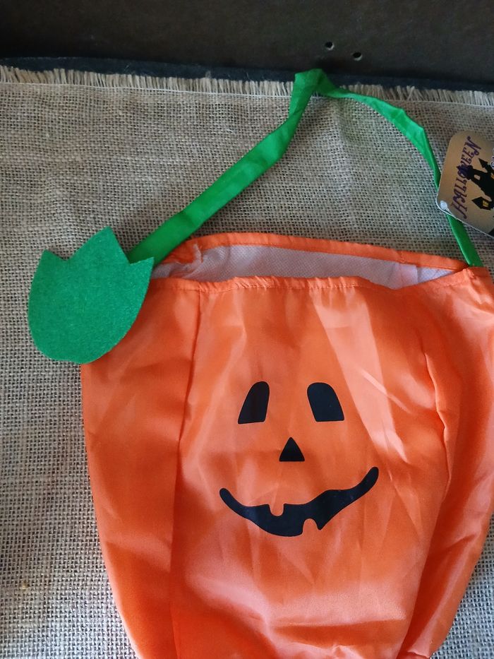 Sac citrouille d’halloween. - photo numéro 2