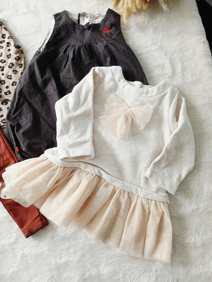 Lot bébé fille Automne hiver 6/9 mois - photo numéro 2