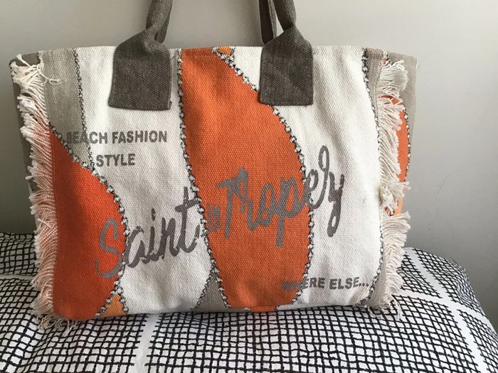 Sac cabas grosse toile « Marinette St Topez » - photo numéro 2