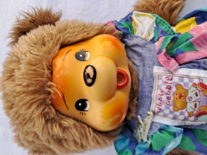 Kiki monchhichi ours en peluche zapf création puschel wuschel Hauteur 26 cm ancien vintage - photo numéro 2