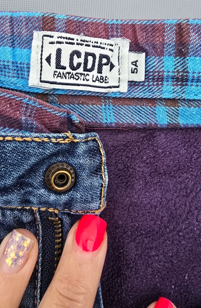Pantalon jeans doublé 5 ans garcon LCDP - photo numéro 3