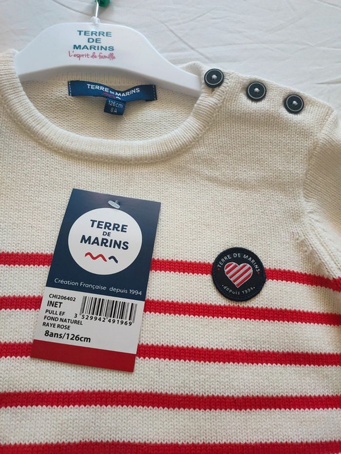 Pull enfant EF Terres des marins 8 ans - photo numéro 2
