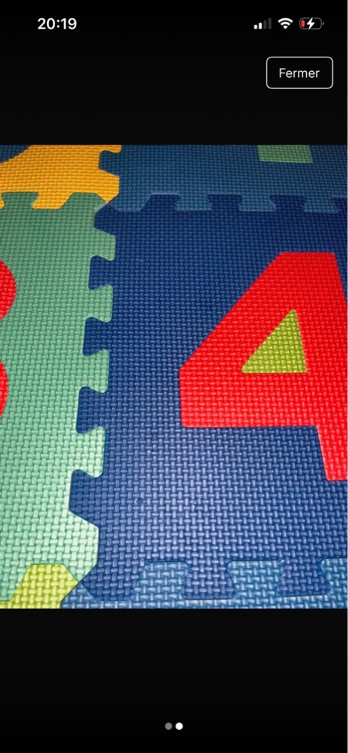 Tapis en mousse dalles chiffres - photo numéro 2