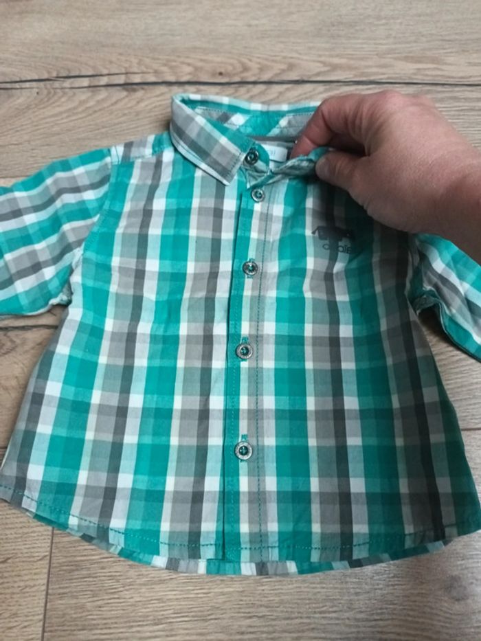 Chemise à carreaux 6 mois obaibi - photo numéro 3