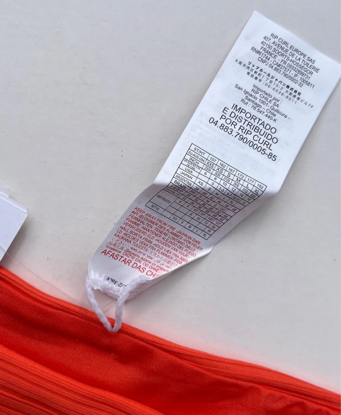 Bas de maillot orange à rayures - photo numéro 8