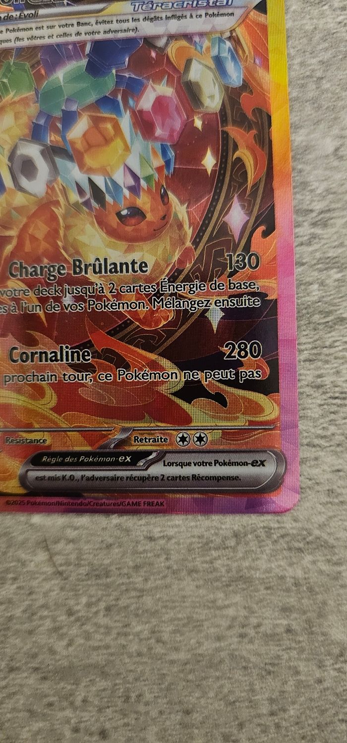 Carte Pokémon Pyroli EX évolutions prismatiquesn - photo numéro 5