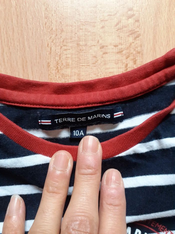 T-shirt 10 ans terre de marins - photo numéro 4
